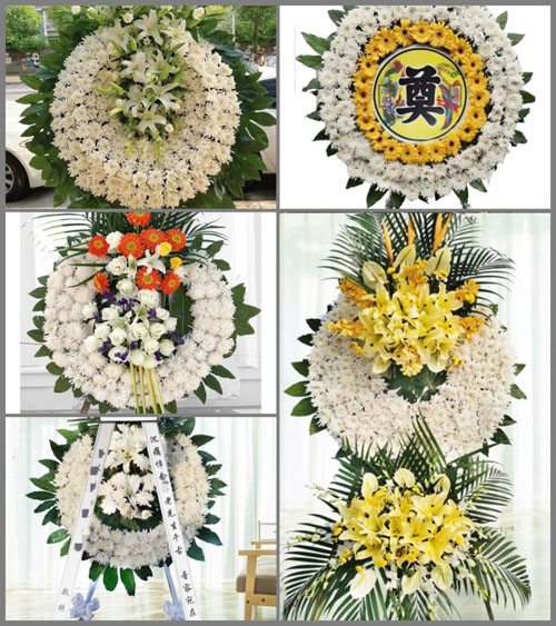 山东青岛胶州市胶北镇柏兰村花圈速递